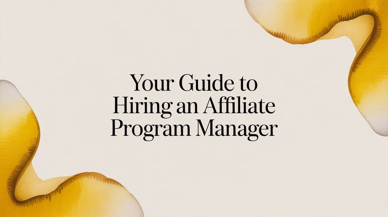 Cover Image for Your Guide to Hiring an Affiliate Program Manager