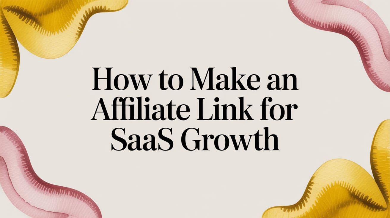 Cover Image for How to Make an Affiliate Link for SaaS Growth