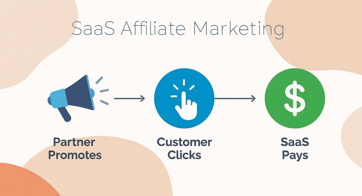 Infographic about affiliate marketing for saas