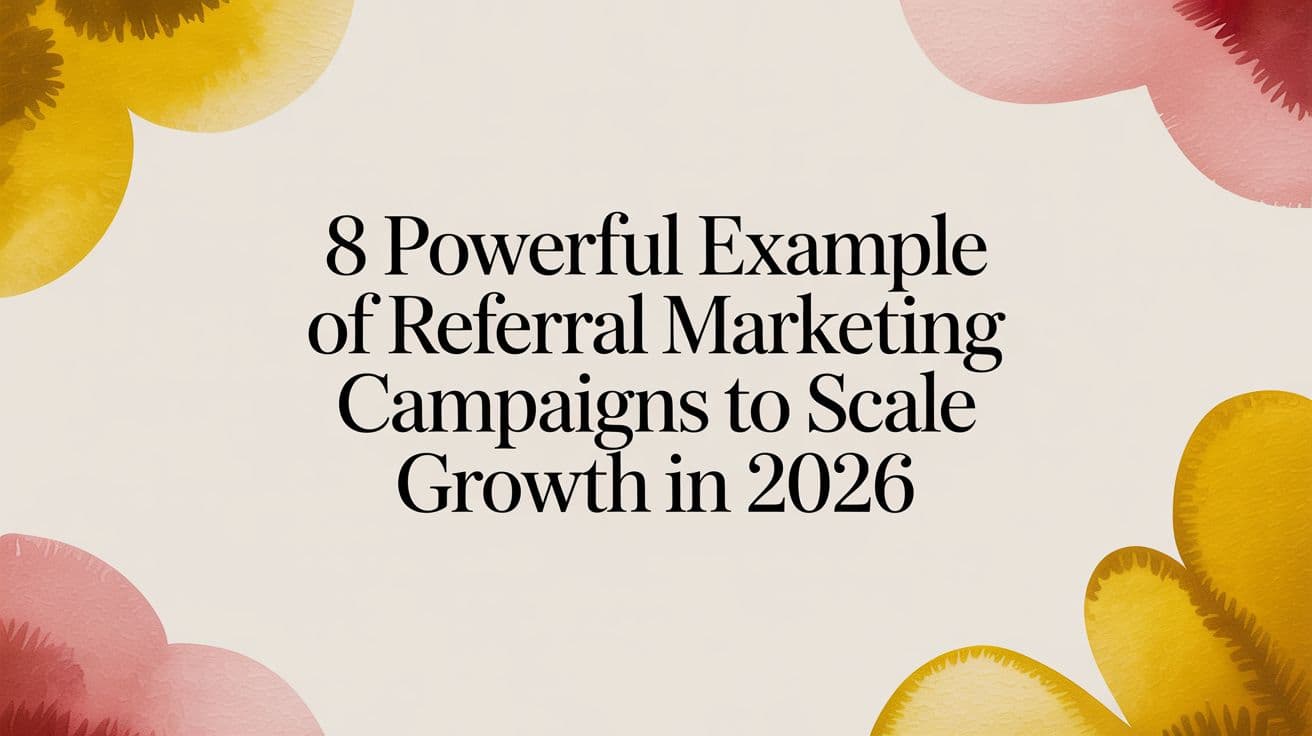 Cover Image for 8 Powerful Example of Referral Marketing Campaigns to Scale Growth in 2026