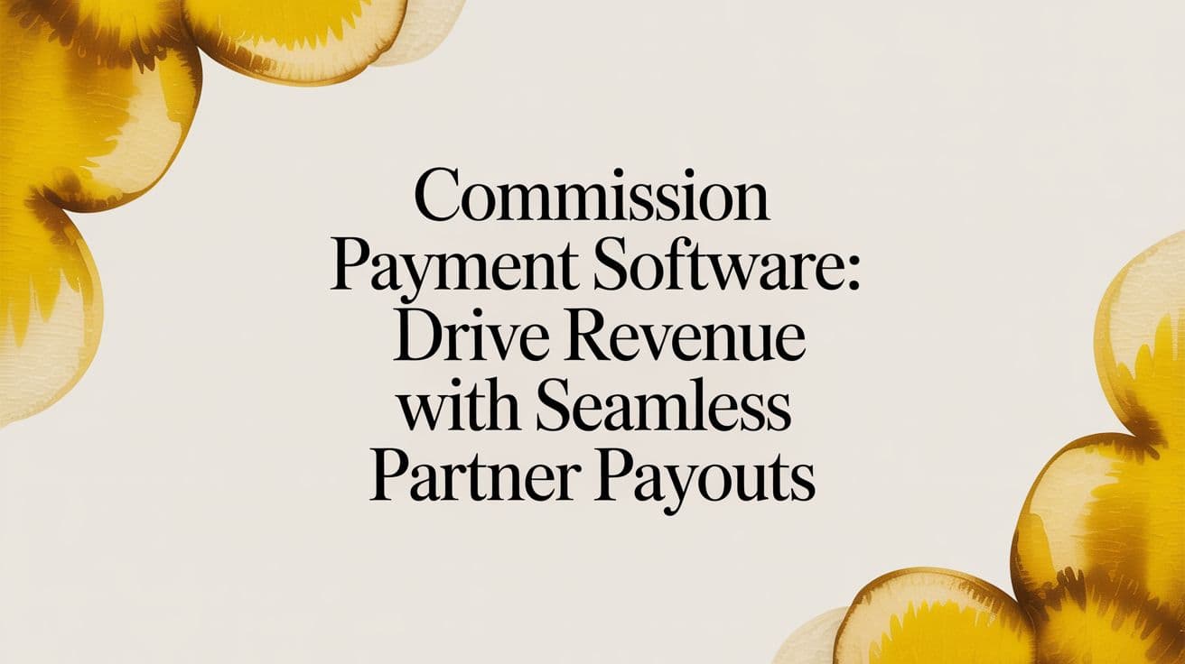 Cover Image for Commission Payment Software: Drive Revenue with Seamless Partner Payouts
