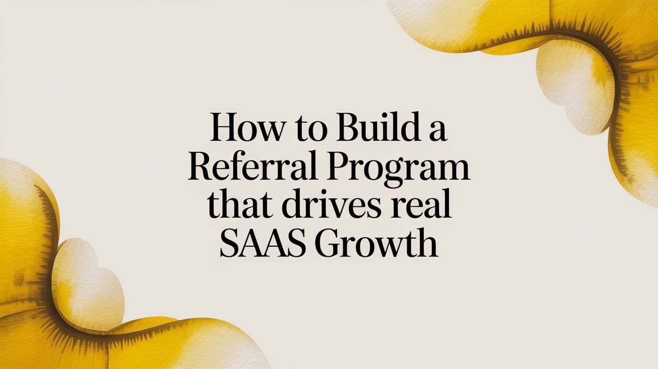 Cover Image for How to Build a Referral Program That Drives Real SaaS Growth
