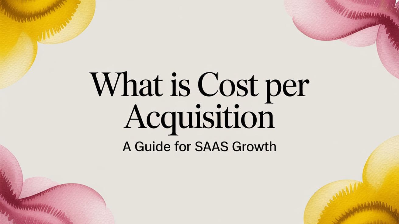 Cover Image for What Is Cost Per Acquisition A Guide for SaaS Growth