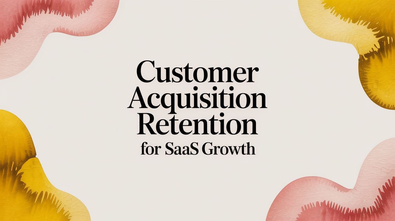 Cover Image for Customer Acquisition Retention for SaaS Growth