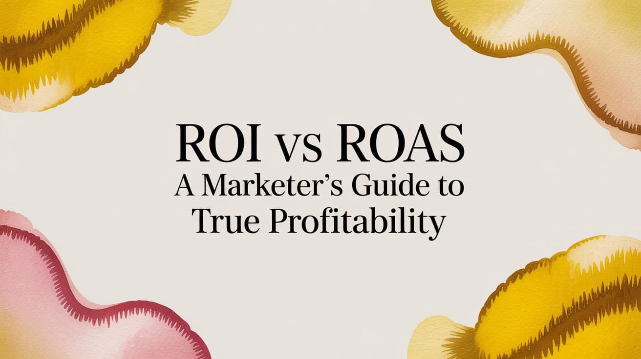 Cover Image for ROI vs ROAS A Marketer's Guide to True Profitability