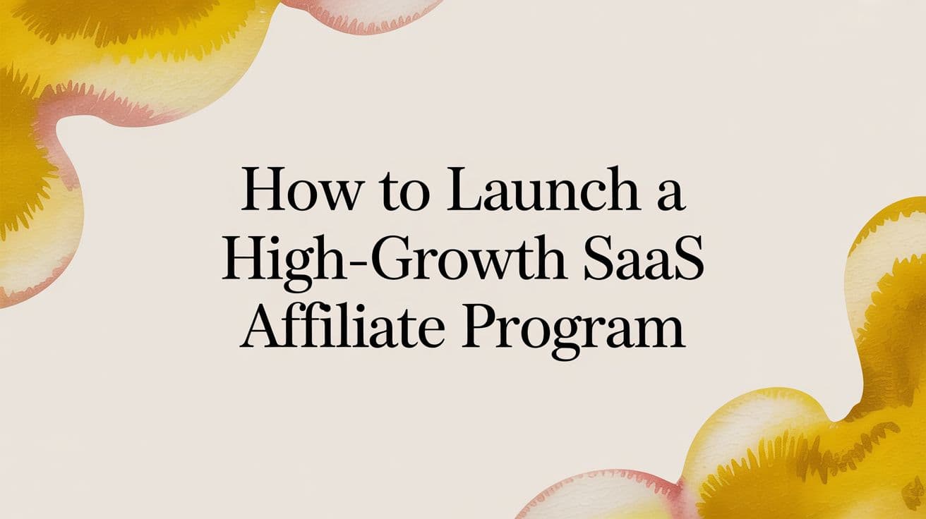 Cover Image for How to Launch a High-Growth SaaS Affiliate Program