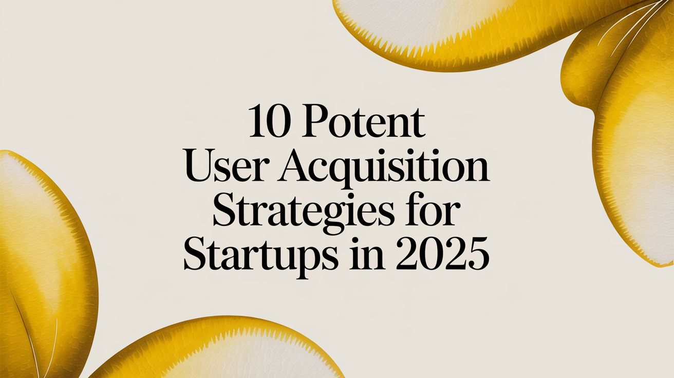 Cover Image for 10 Potent User Acquisition Strategies for Startups in 2025