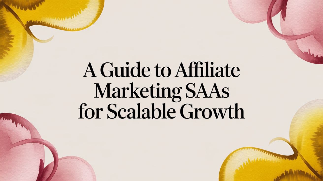 Cover Image for A Guide to Affiliate Marketing SaaS for Scalable Growth