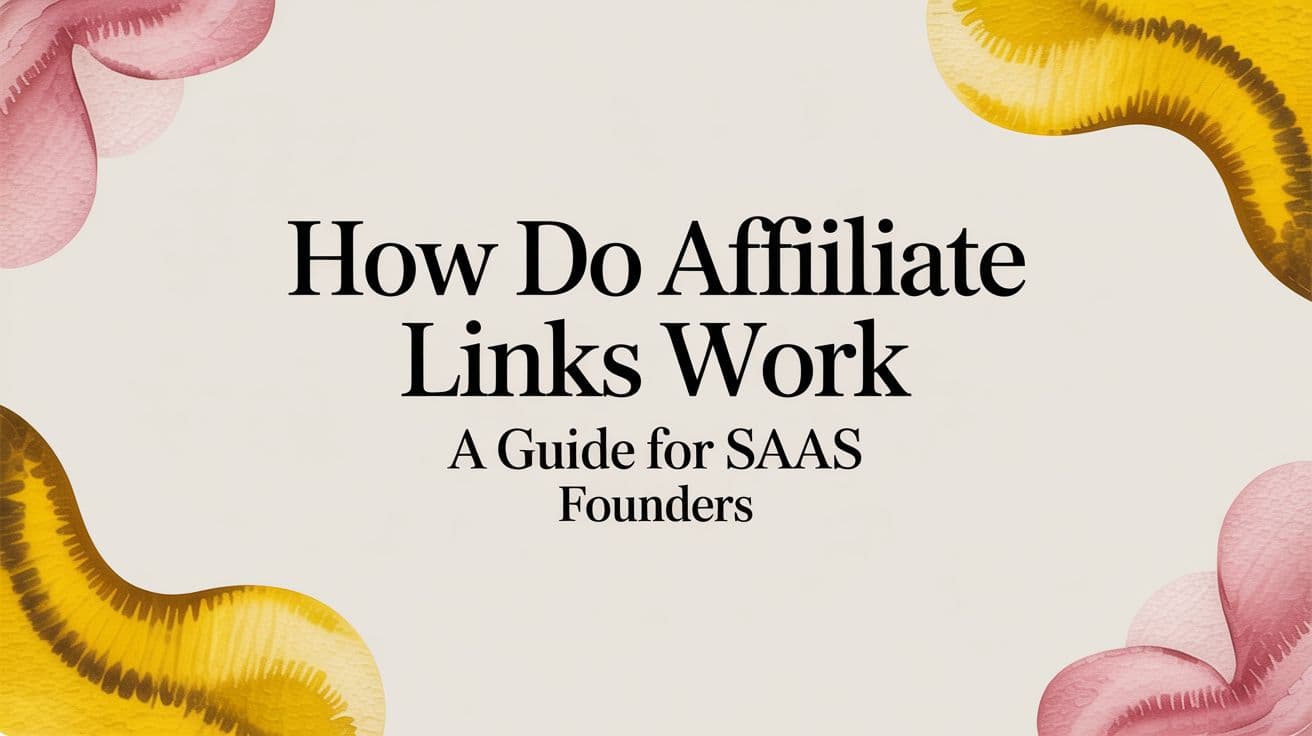 Cover Image for How Do Affiliate Links Work A Guide for SaaS Founders