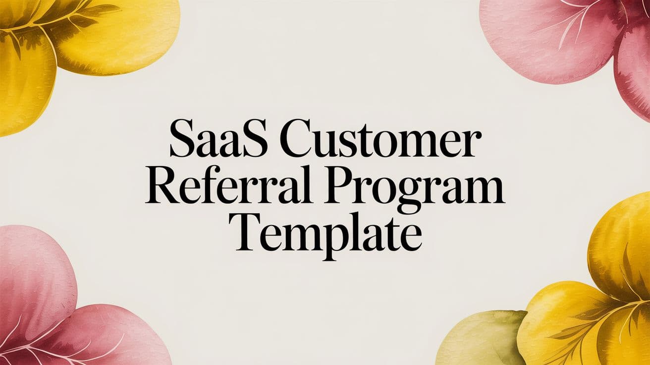 Cover Image for SaaS Customer Referral Program Template