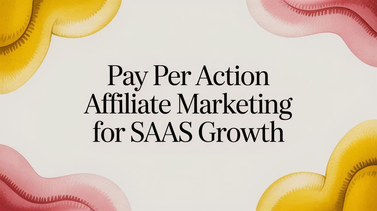 Cover Image for Pay Per Action Affiliate Marketing for SaaS Growth