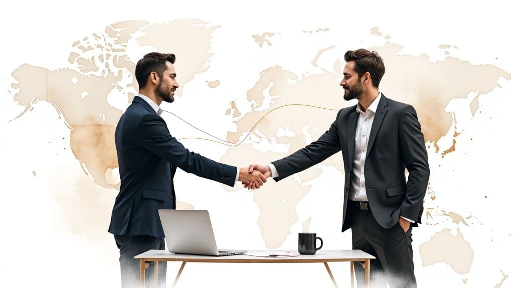 A graph showing business growth and positive ROI from an affiliate program.