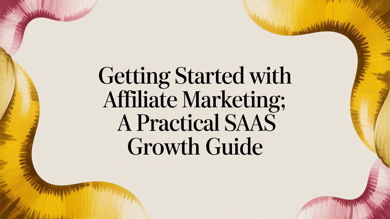 Cover Image for Getting started with affiliate marketing: A practical SaaS growth guide