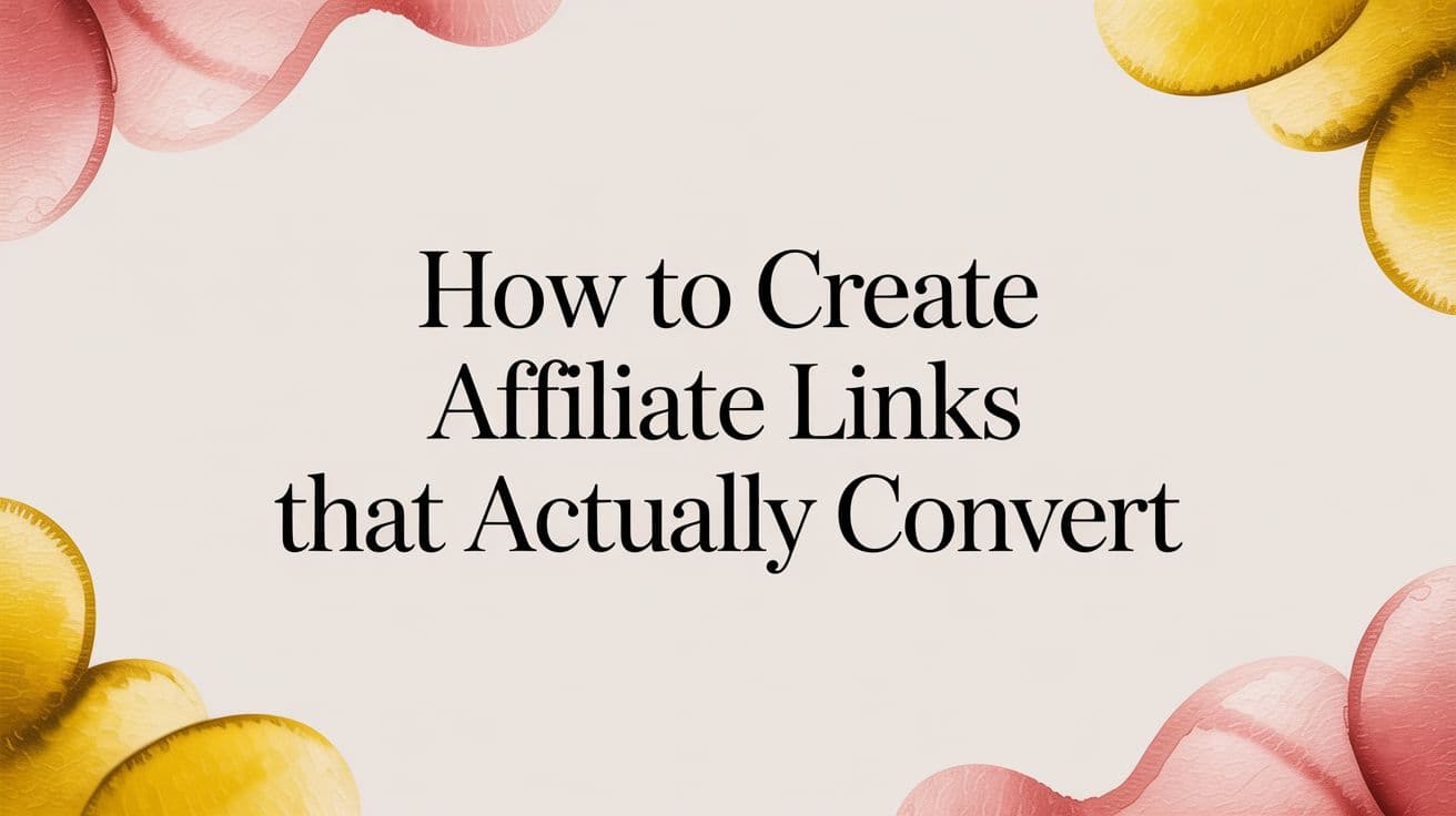 Cover Image for How to Create Affiliate Links That Actually Convert
