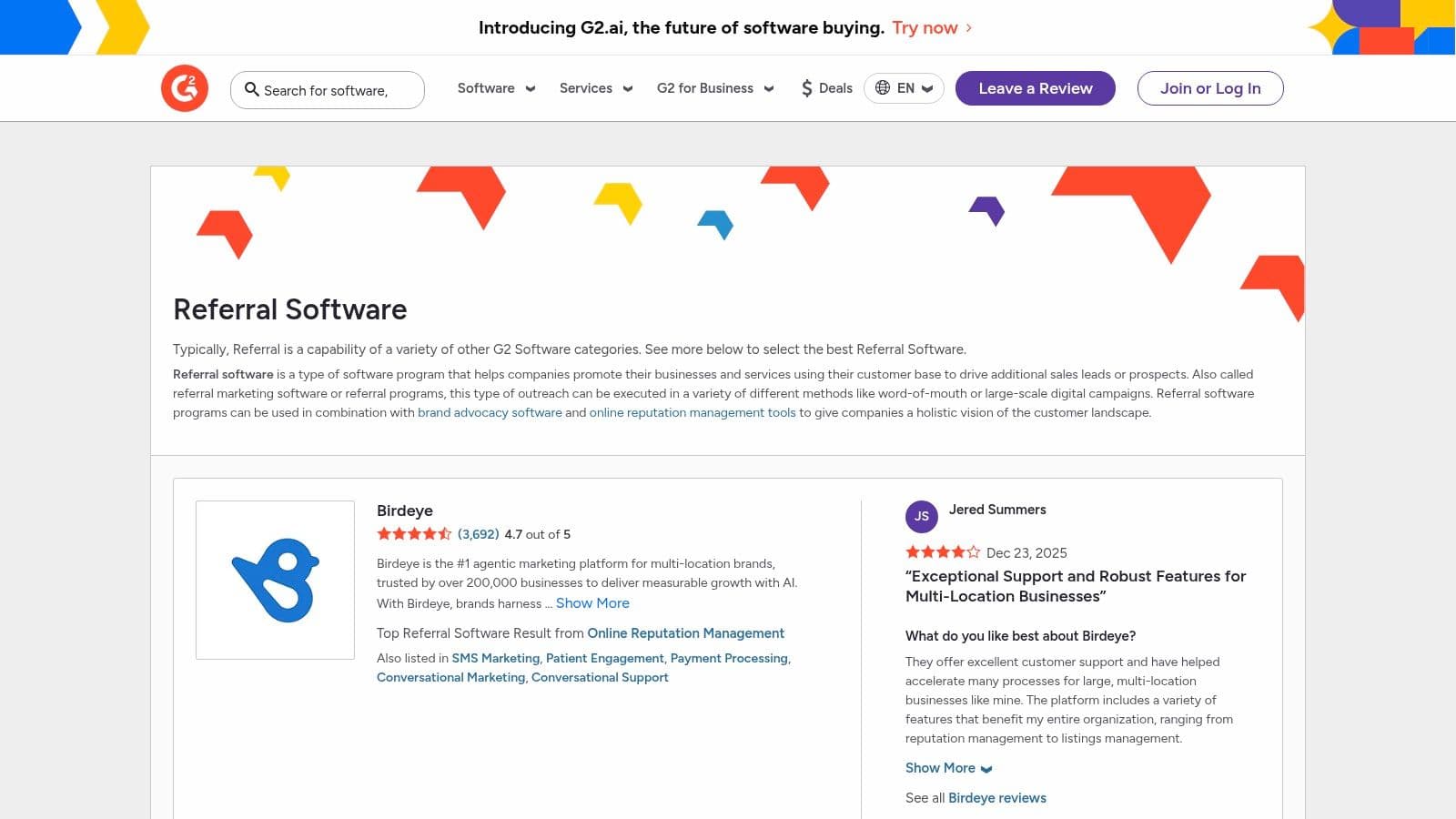 G2 â Referral Software Category